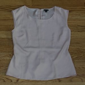 Ann Taylor Light Pink Peplum Top Sz 10